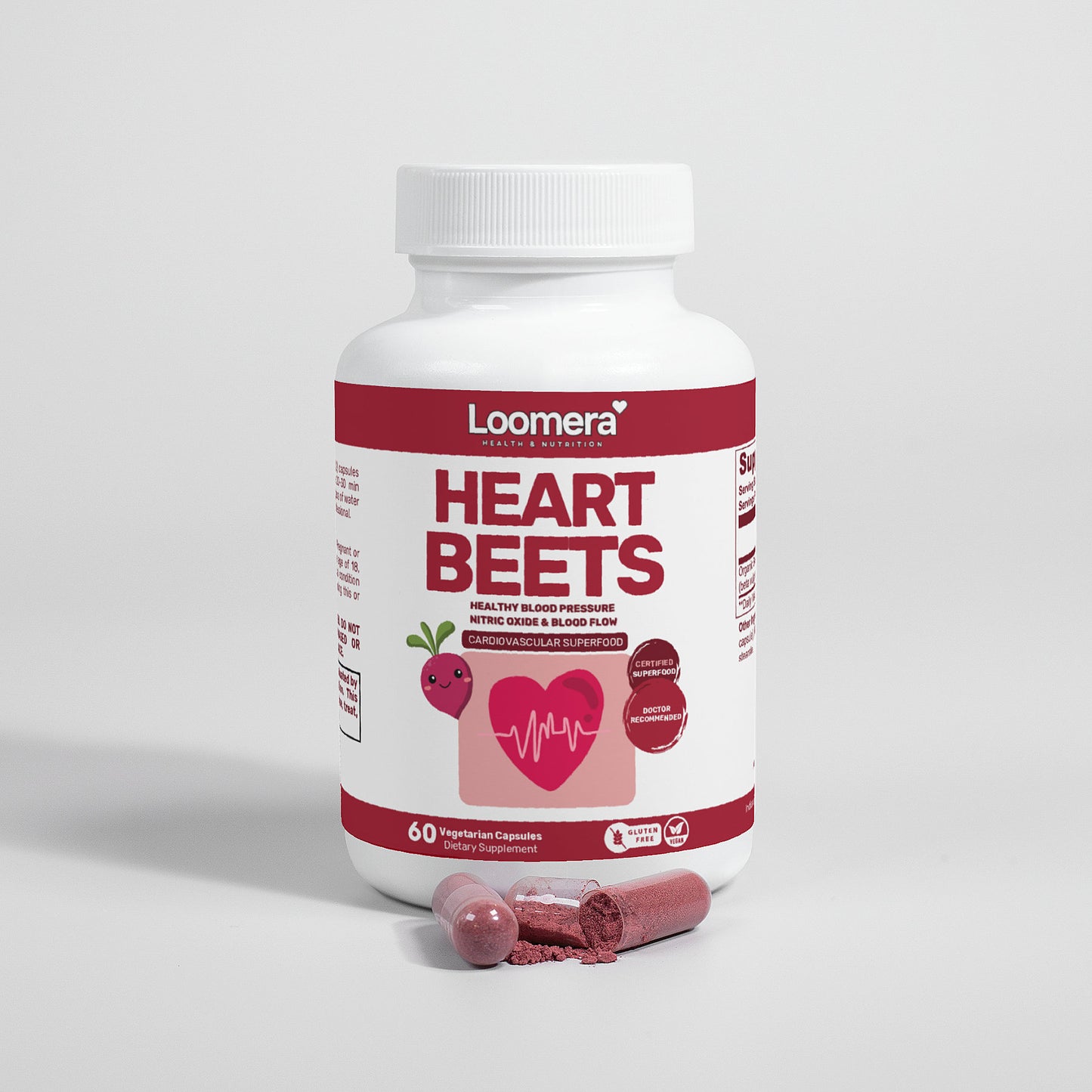 Heart BEETS Beetroot Powder – Superfood for Energy, Heart Health & Detox