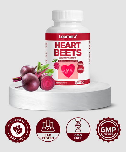 Heart BEETS Beetroot Powder – Superfood for Energy, Heart Health & Detox